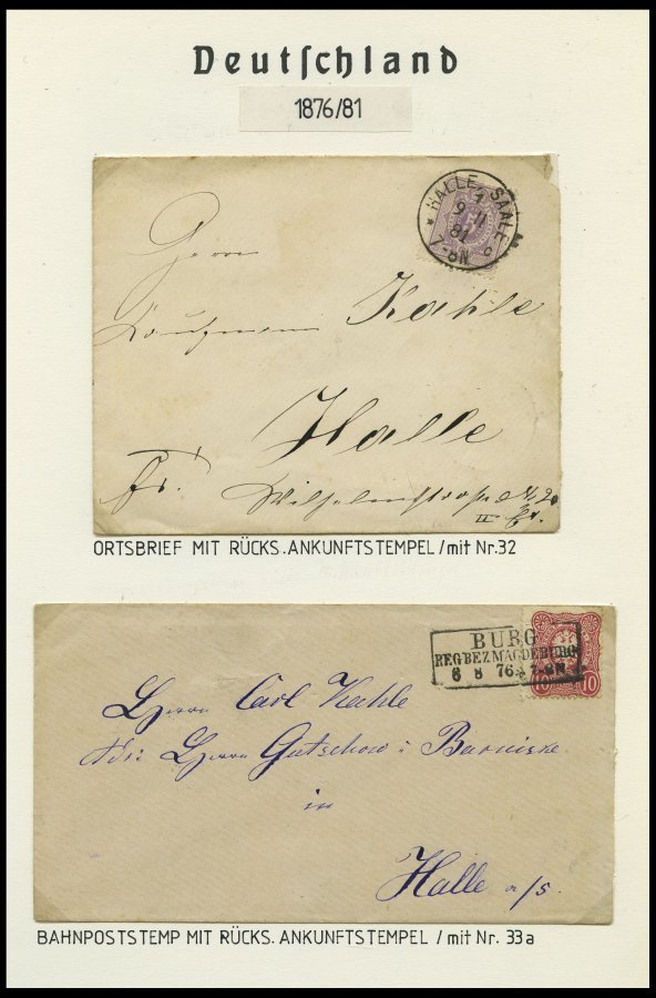 SAMMLUNGEN O,Brief,* , 1875-1923, Interessante Reichhaltige Restsammlung, Marken Oft Nicht Ríchtig Katalogisiert, Daher - Usados