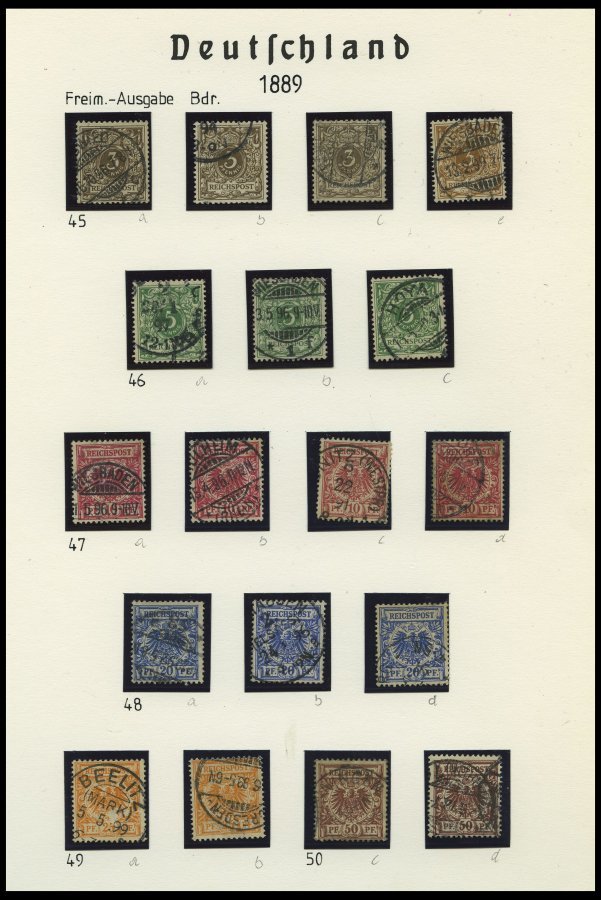 SAMMLUNGEN O,Brief,* , 1875-1923, Interessante Reichhaltige Restsammlung, Marken Oft Nicht Ríchtig Katalogisiert, Daher - Usados