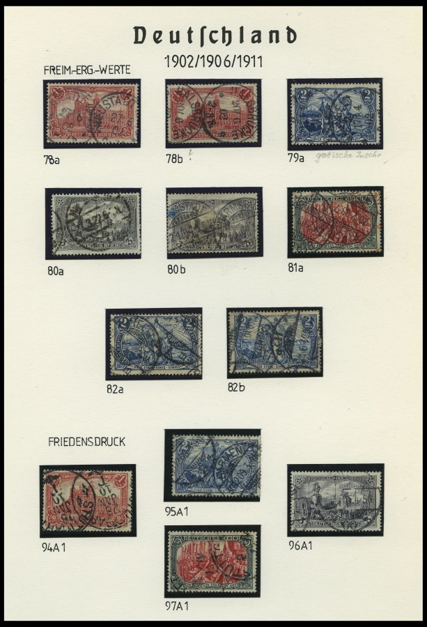 SAMMLUNGEN o,Brief,* , 1875-1923, interessante reichhaltige Restsammlung, Marken oft nicht ríchtig katalogisiert, daher