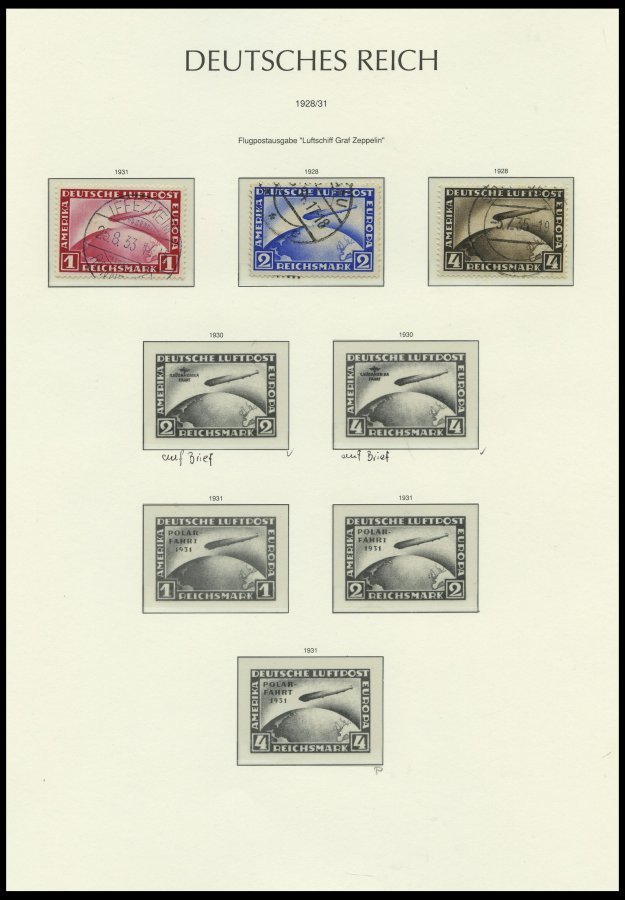 SAMMLUNGEN O, Gestempelter Sammlungsteil Dt. Reich Von 1923-32 Mit Vielen Guten Mittleren Werten Auf Leuchtturm Falzloss - Used Stamps