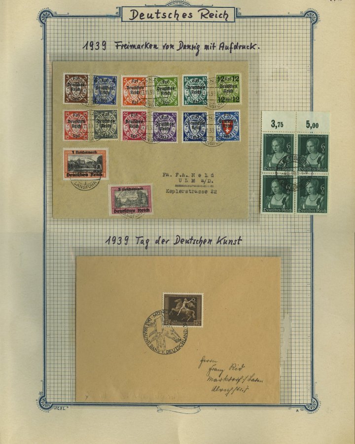 SAMMLUNGEN O,BrfStk,Brief , Interessante Saubere Alte Sammlung Dt. Reich Von 1923-45 Mit Noch Vielen Guten Mittleren Wer - Used Stamps