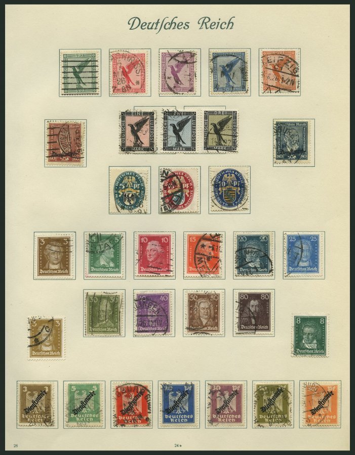 SAMMLUNGEN o,BrfStk,* , 1923-45, alter Sammlungsteil Dt. Reich mit vielen guten mittleren Werten, Sätzen und Blocks, mei