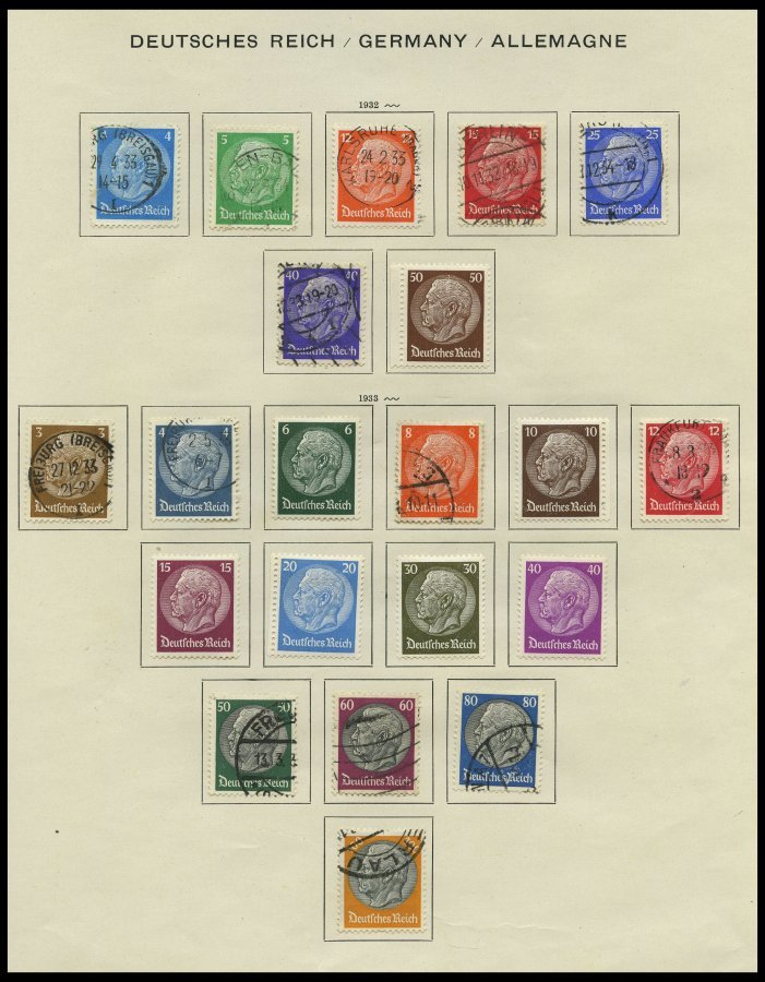 SAMMLUNGEN O,* , 1923-1945, Sammlungsteil Dt. Reich Mit Vielen Guten Sätzen Und Blocks, Gestempelt Oder Ungebraucht Gesa - Used Stamps