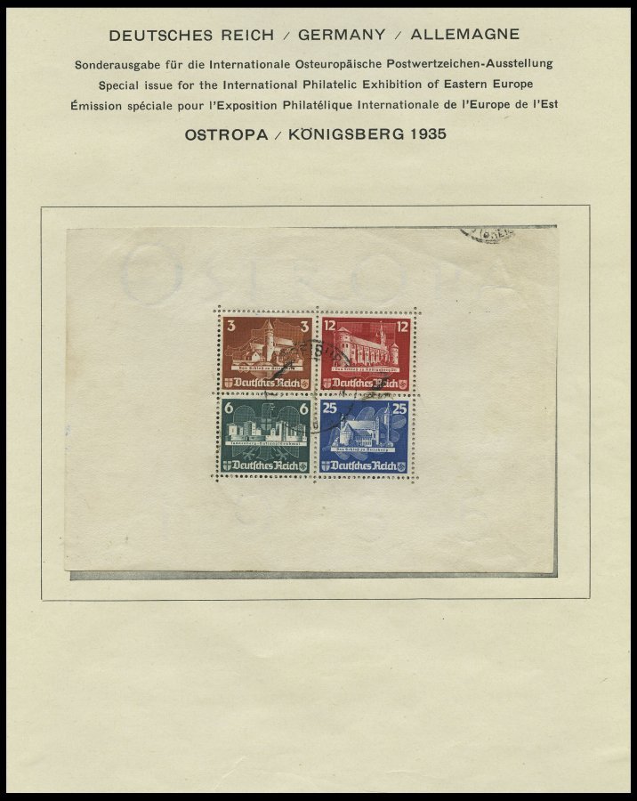 SAMMLUNGEN O,* , 1923-1945, Sammlungsteil Dt. Reich Mit Vielen Guten Sätzen Und Blocks, Gestempelt Oder Ungebraucht Gesa - Used Stamps