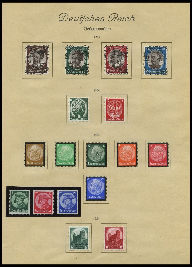 SAMMLUNGEN *,o , Restsammlung Dt. Reich Von 1923-45 Mit Noch Vielen Guten Mittleren Ausgaben, Feinst/Pracht, Hoher Katal - Used Stamps