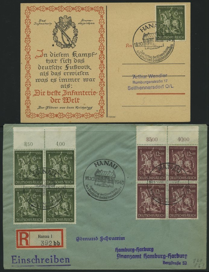 SAMMLUNGEN 1938-45, interessante Sammlung von 135 Belegen mit verschiedenen, meist portogerechten Sondermarken-Frankatur