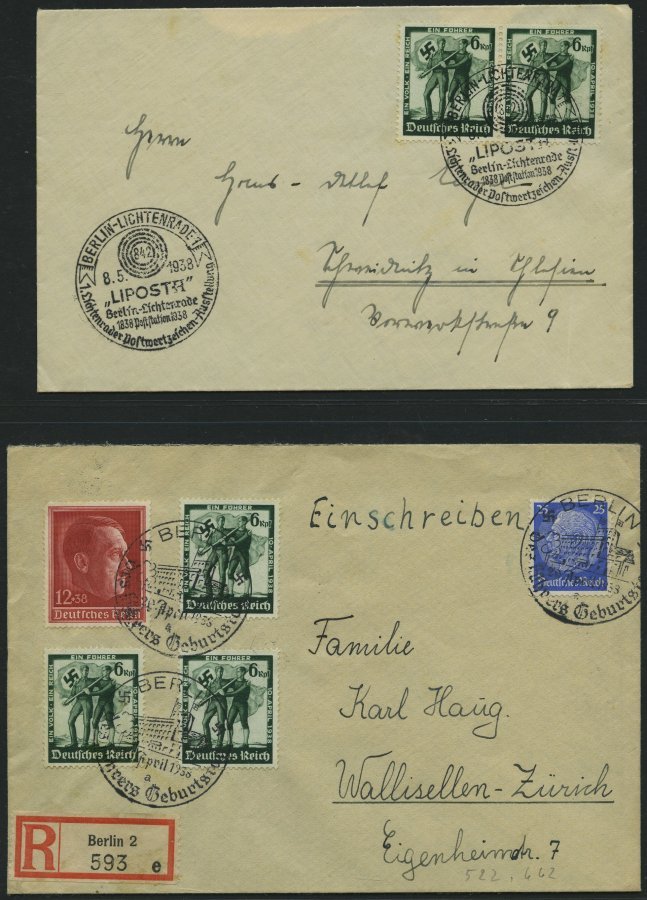 SAMMLUNGEN 1933-38, Interessante Sammlung Von 97 Belegen Mit Verschiedenen, Meist Portogerechten Sondermarken-Frankature - Usados