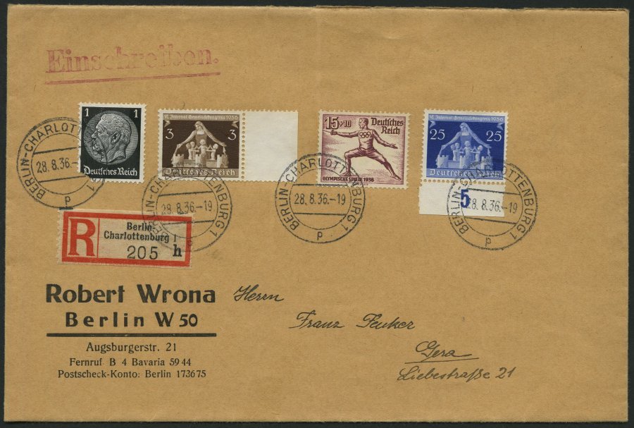 SAMMLUNGEN 1933-38, Interessante Sammlung Von 97 Belegen Mit Verschiedenen, Meist Portogerechten Sondermarken-Frankature - Used Stamps