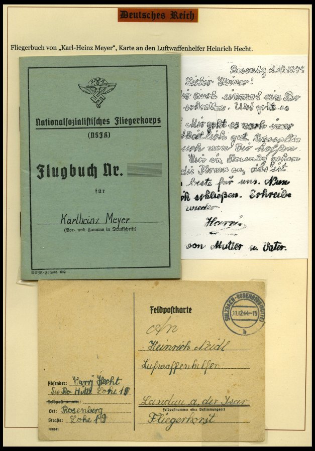 SAMMLUNGEN Brief,BrfStk , 1937-45, Motivsammlung Die Hitler-Jugend, eine hochinteressante Dokumentation auf 65 Seiten au