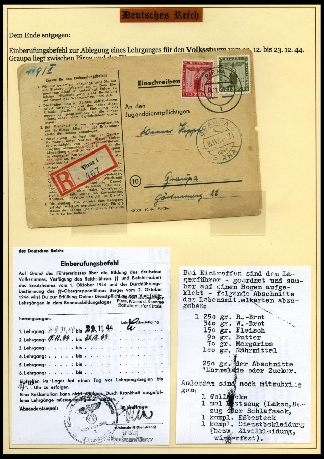 SAMMLUNGEN Brief,BrfStk , 1937-45, Motivsammlung Die Hitler-Jugend, eine hochinteressante Dokumentation auf 65 Seiten au