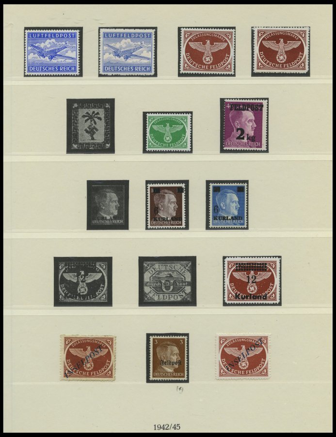 SAMMLUNGEN *,**,(*) , Ungebrauchte, Teils Postfrische Sammlung Dt. Reich Von 1935-1945 Im Lindner Falzlosalbum, Einige G - Used Stamps