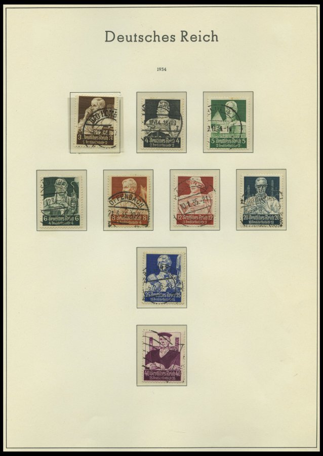 SAMMLUNGEN O,BrfStk , 1933-45, Saubere Gestempelte Sammlung Dt. Reich Mit Vielen Guten Mittleren Ausgaben, Fast Nur Prac - Used Stamps