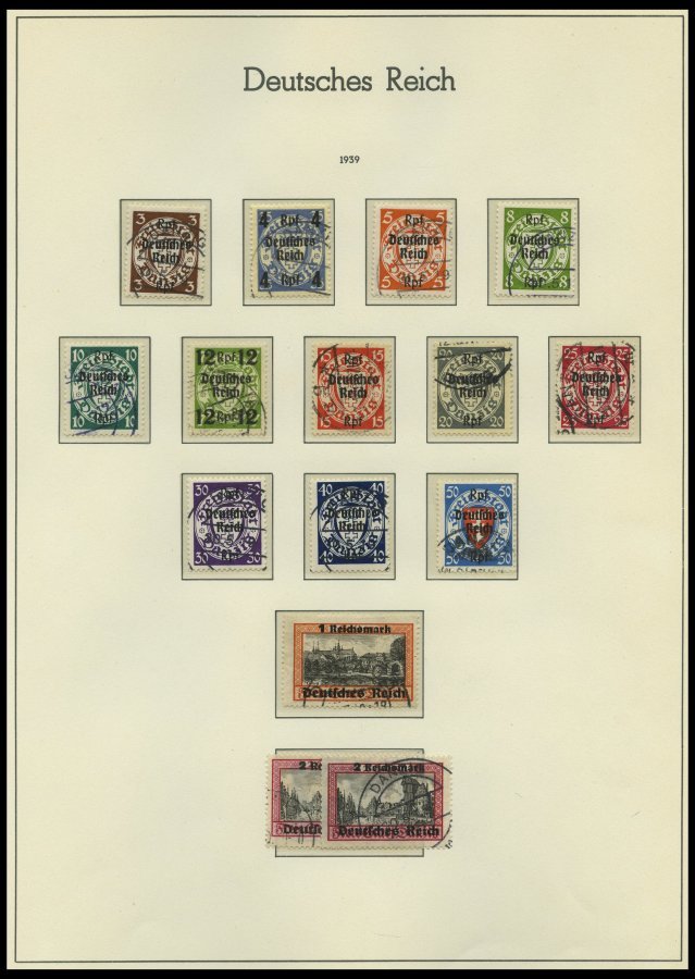 SAMMLUNGEN O,BrfStk , 1933-45, Saubere Gestempelte Sammlung Dt. Reich Mit Vielen Guten Mittleren Ausgaben, Fast Nur Prac - Used Stamps