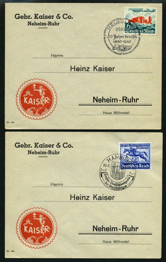 SAMMLUNGEN O,*,Brief , Sammlung Dt. Reich Von 1933-45 Auf KA-BE Seiten Mit Mittleren Ausgaben Und Einigen Belegen, Oftma - Usados