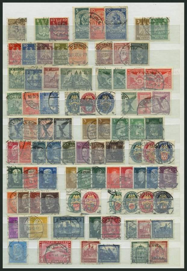 SAMMLUNGEN, LOTS O, 1924-32, Gestempelte Partie Verschiedener Werte, Feinst/Pracht, Mi. 780.- - Usados