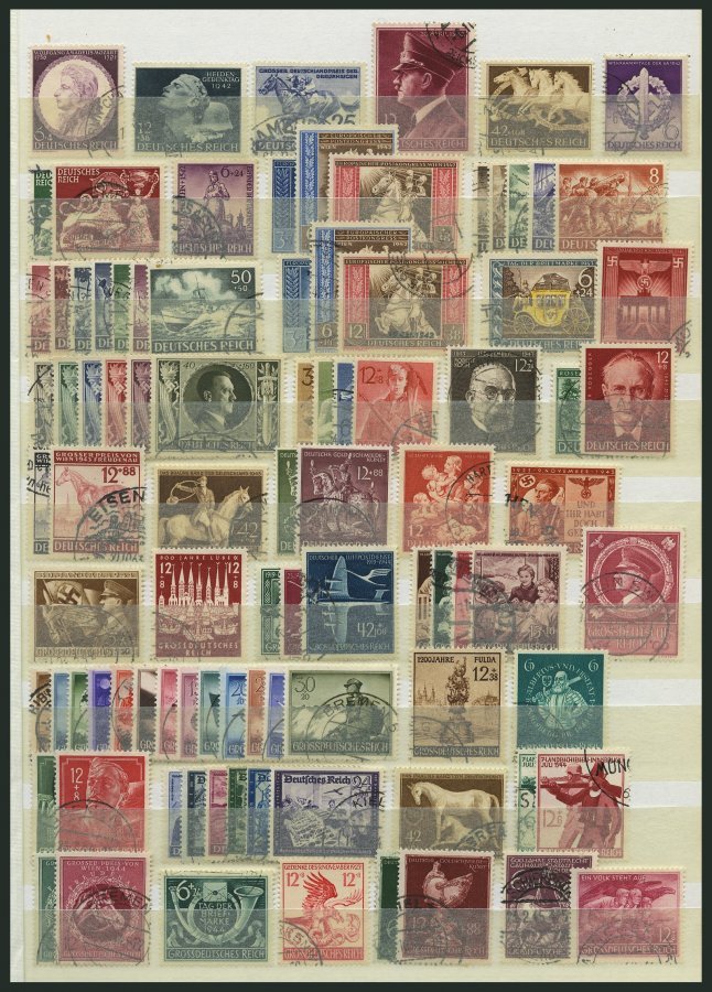 LOTS O, 1934-44, Partie Verschiedener Kompletter Ausgaben, Feinst/Pracht, Mi. Ca. 1250.- - Used Stamps