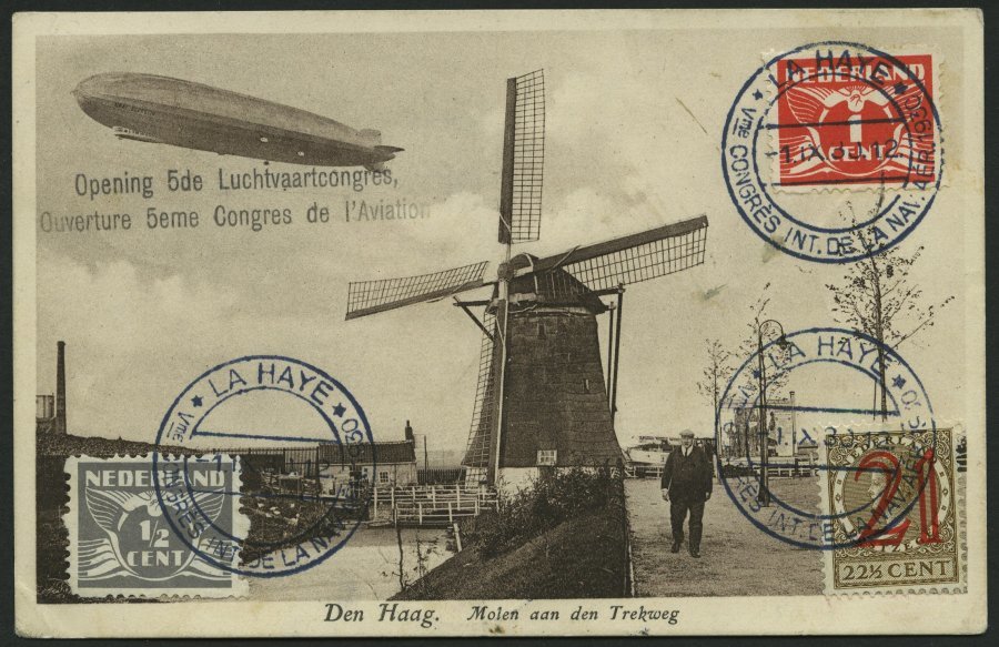 ZULEITUNGSPOST 83 BRIEF, Niederlande: 1930, Fahrt Nach Breslau, Seltener Niederländischer Sonderstempel, Prachtkarte - Zeppelins