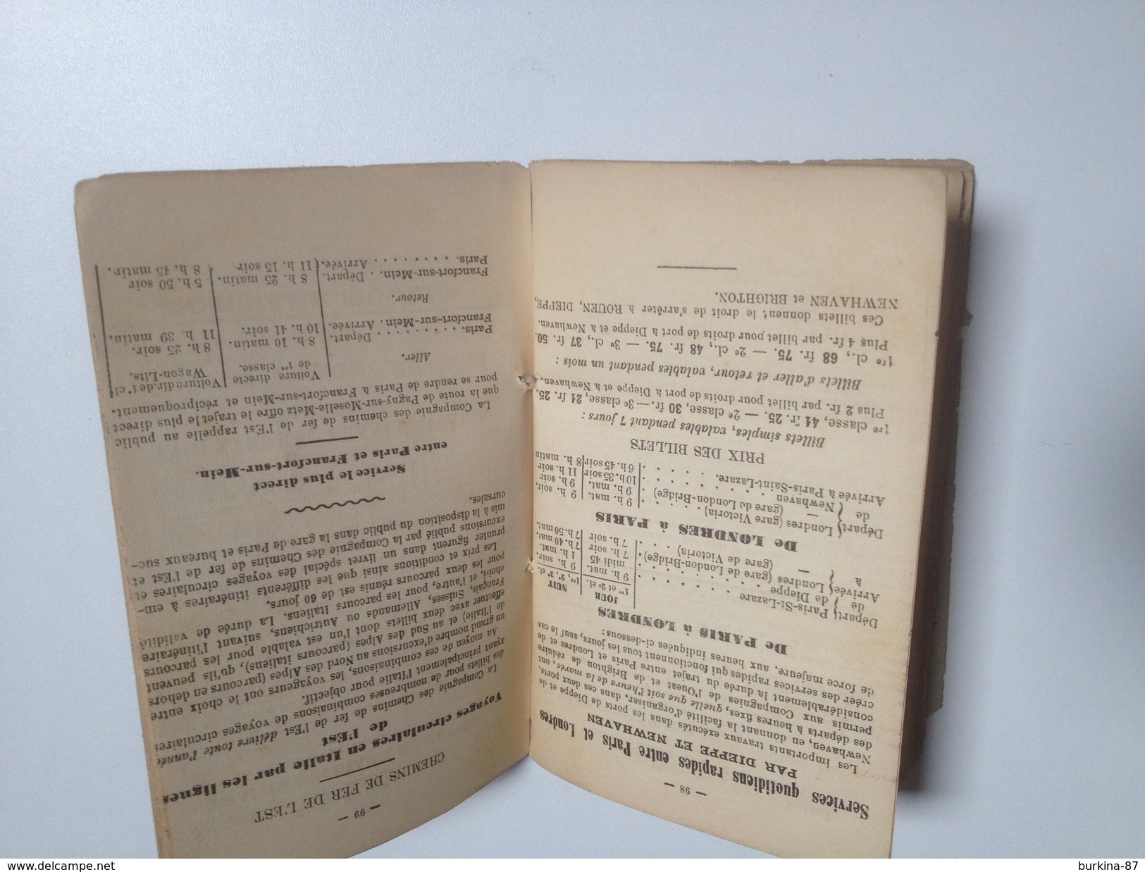 Indicateur NOBLET De PARIS ,  1893 - Europe