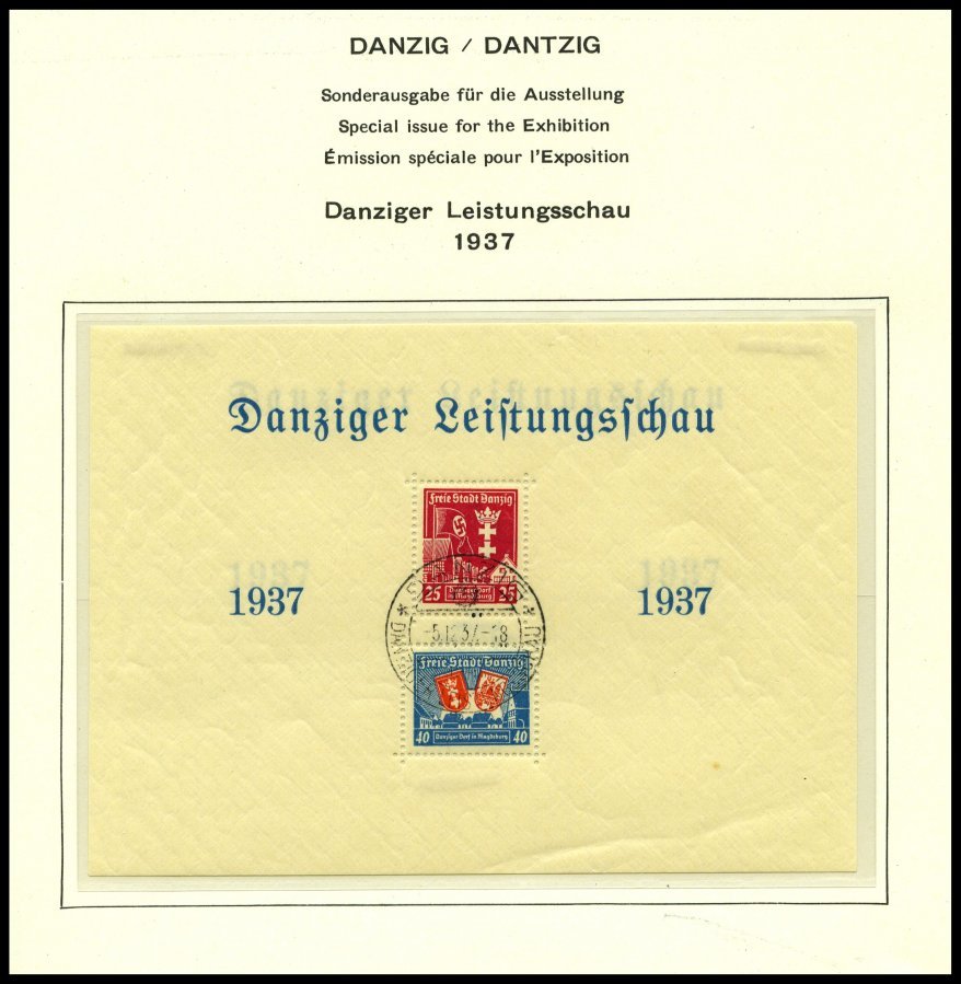 SAMMLUNGEN, LOTS *,o , Sammlung Danzig von 1920-39 mit vielen guten mittleren Ausgaben incl. Dienst- und Portomarken im