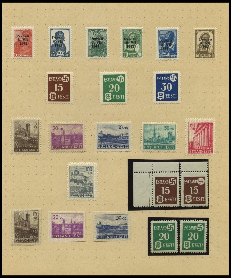 SAMMLUNGEN U. LOTS O,*,** , Zweifach Gesammelte Sammlung Bes.Geb.II Incl. Böhmen Und Mähren Und Generalgouvernement, Fas - Ocupación 1938 – 45