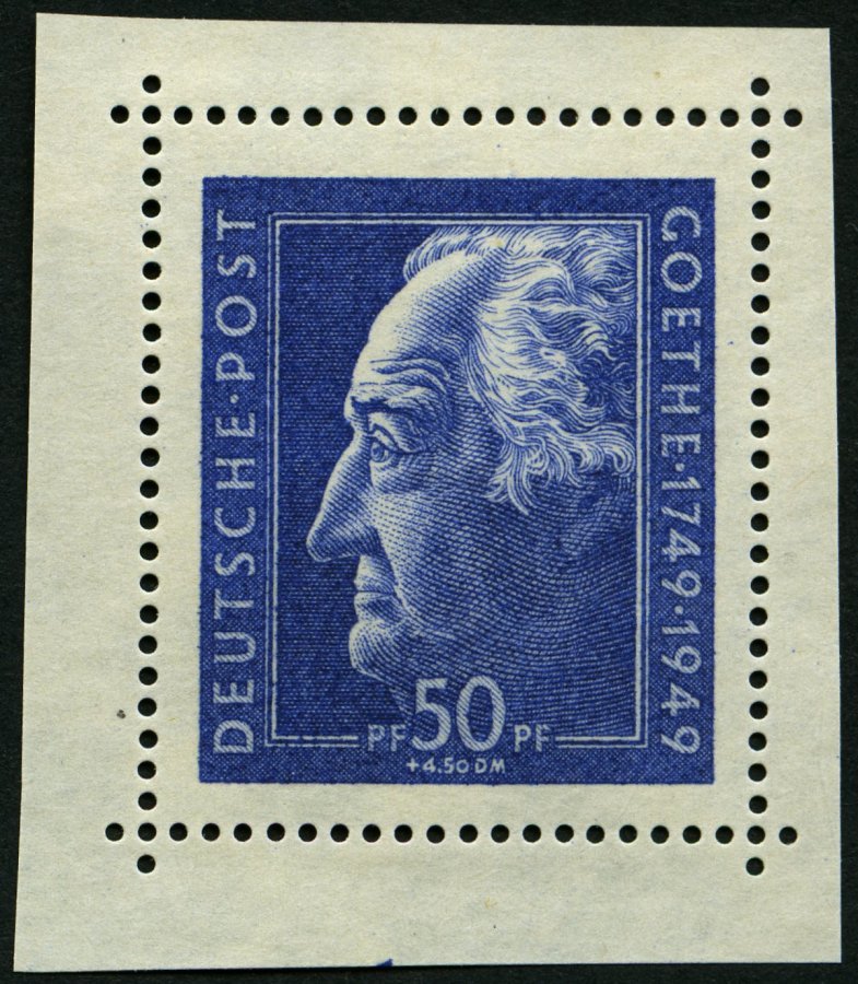 ALLGEMEINE-AUSGABEN 239 **, 1949, 50 Pf. Goethe, Pracht, Mi. 150.- - Other & Unclassified