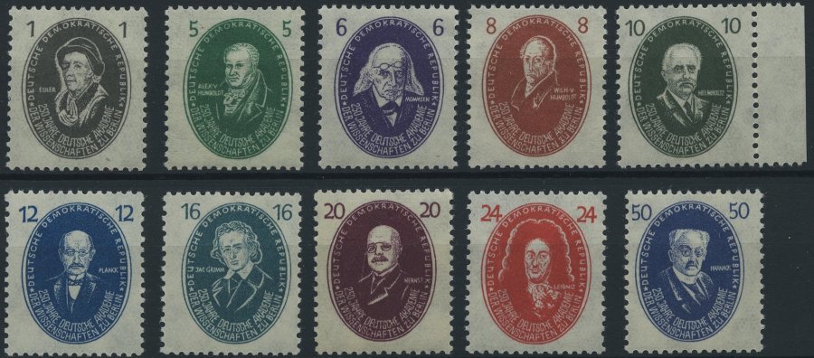 DDR 261-70 **, 1950, 250-Jahr-Feier, Prachtsatz, Mi. 140.- - Used Stamps