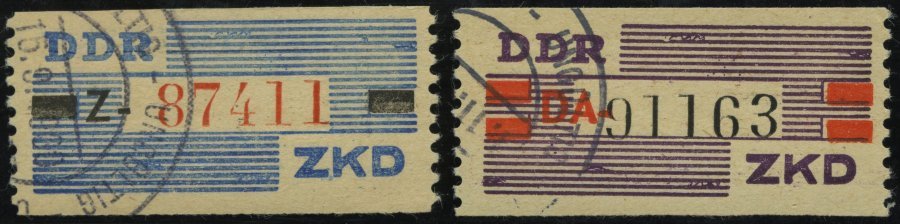 DIENSTMARKEN B III/IV O, 1960, Nicht Ausgegeben: 10 Und 20 Pf., Stempel Ungültig, 2 Prachtwerte, Mi. 120.- - Other & Unclassified