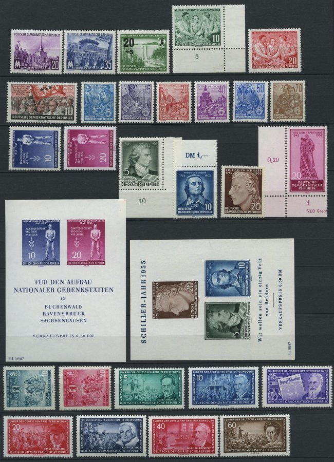 JAHRGÄNGE 447-509 **, 1955, Kompletter Jahrgang Mit 3 Blocks, Pracht - Otros & Sin Clasificación