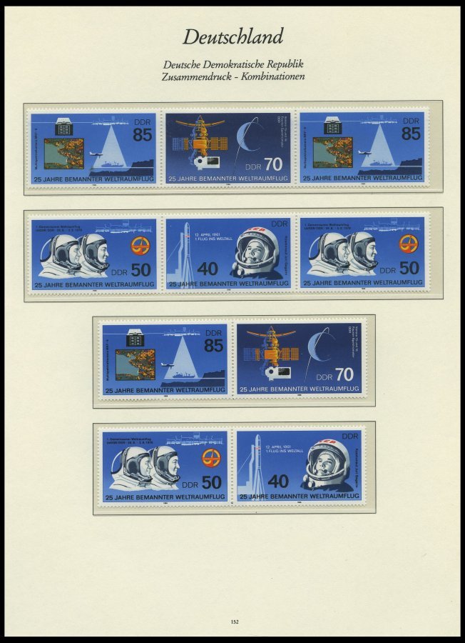 SAMMLUNGEN Aus 2864-3346 **, Fast Komplette Sammlung Zusammendrucke Von 1984-90 Mit Guten Mittleren Ausgaben Im Borek Sp - Colecciones