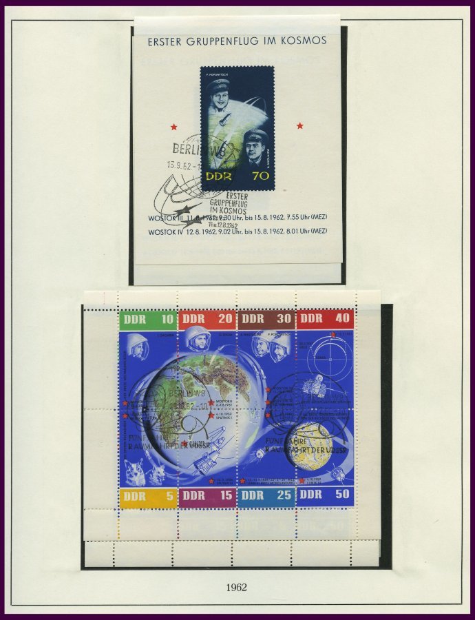 SAMMLUNGEN **, O, Fast Komplette Sammlung DDR Von 1953-62 Auf Lindner-Falzlosseiten, Ab 1957 Gestempelt Und Postfrisch I - Colecciones