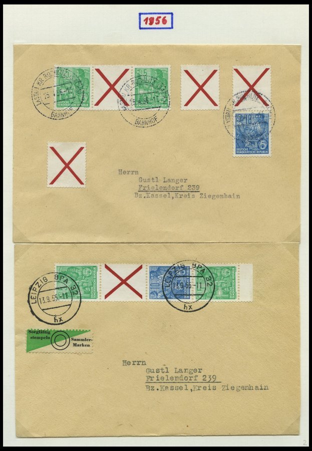 SAMMLUNGEN 1949-1990, Reichhaltige Briefsammlung In 11 Dicken Bänden, Meist FDC Und Portogerechte Einschreibbriefe, Auch - Colecciones