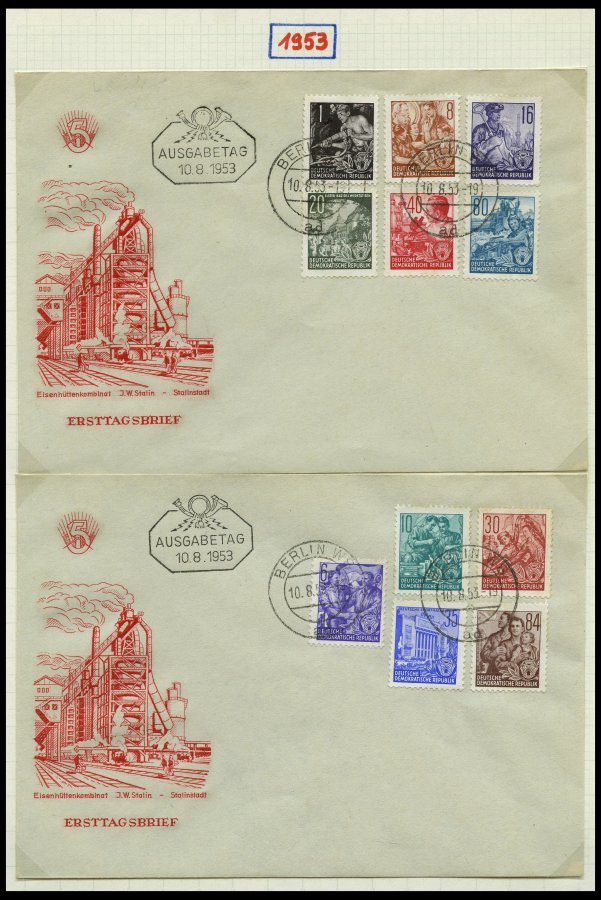 SAMMLUNGEN 1949-1990, Reichhaltige Briefsammlung In 11 Dicken Bänden, Meist FDC Und Portogerechte Einschreibbriefe, Auch - Colecciones