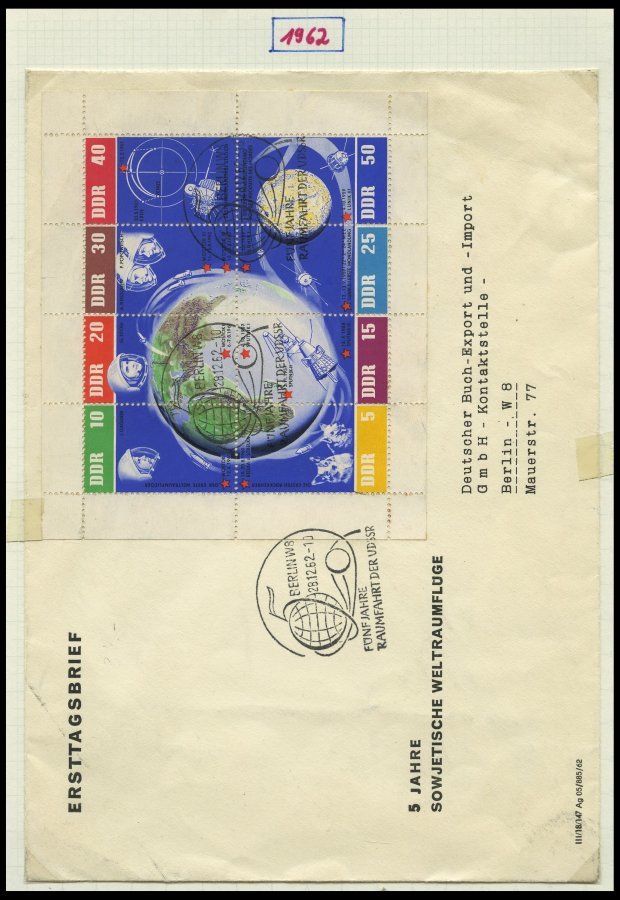 SAMMLUNGEN 1949-1990, reichhaltige Briefsammlung in 11 dicken Bänden, meist FDC und portogerechte Einschreibbriefe, auch