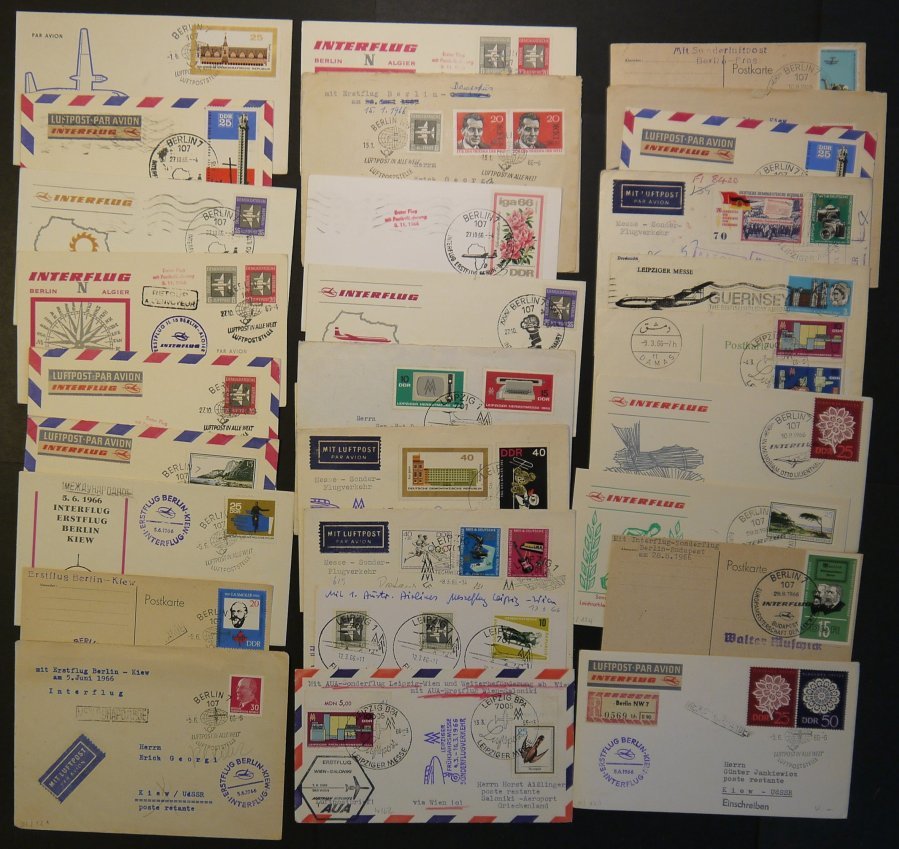 LOTS 1966, 30 Meist Verschiedene Luftpostbelege, überwiegend Eröffnungs-und Sonderflüge, Pracht - Otros & Sin Clasificación