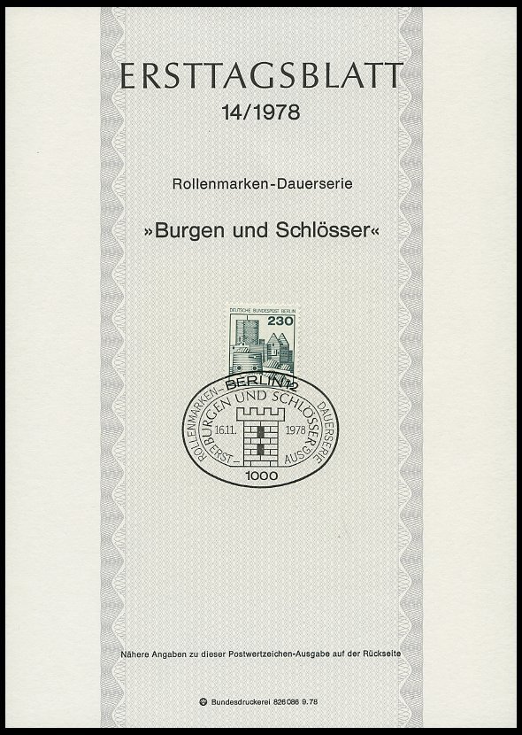 ERSTTAGSBLÄTTER 561-90 BrfStk, 1978, Kompletter Jahrgang, ETB 1 - 14/78, Pracht - Other & Unclassified