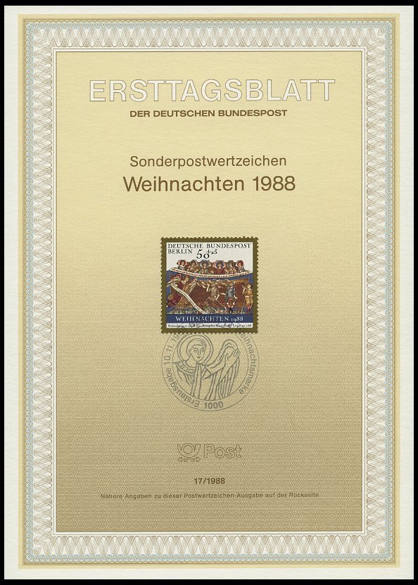 ERSTTAGSBLÄTTER 798-829 BrfStk, 1988, Kompletter Jahrgang, ETB 1 - 17/88, Pracht - Otros & Sin Clasificación