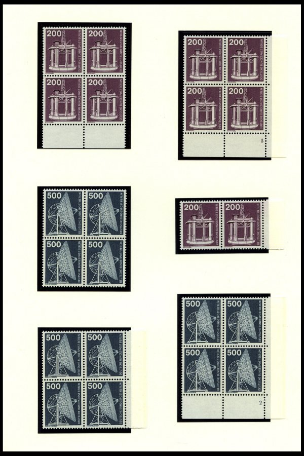 SAMMLUNGEN **, postfrische überkomplette Sammlung Berlin von 1962-90 in 7 Leuchtturmalben, oft bis zu 20x (in Einheiten,