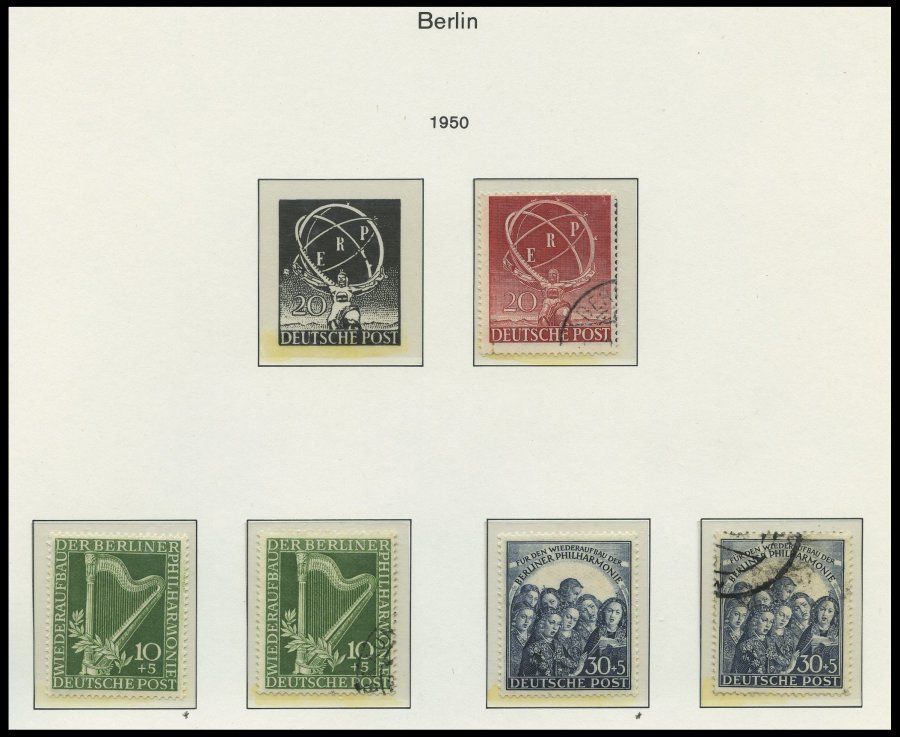 SAMMLUNGEN **,o, *, Sammlung Berlin Von 1948-69 Im KA-BE Bi-collect Album Mit Einigen Besseren Ausgaben, Ab 1956 Komplet - Colecciones