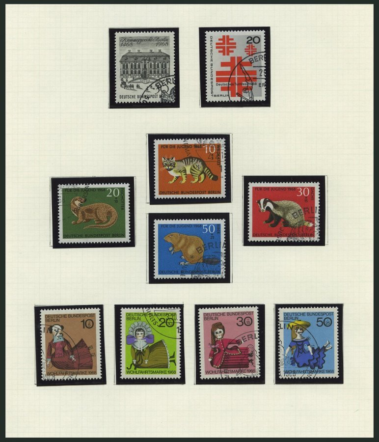 SAMMLUNGEN O, 1967-79, Kompletter Sammlungsteil, Meist Von Der Versandstelle Gestempelt, Prachterhaltung - Colecciones