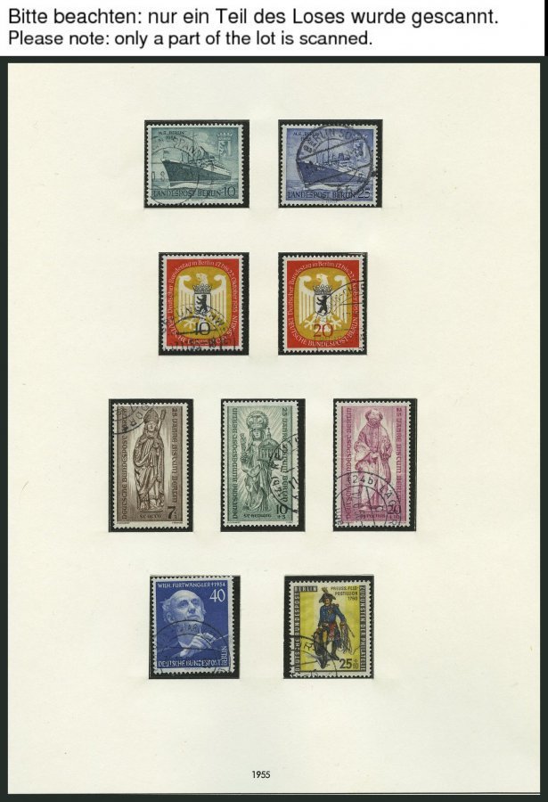 LOTS O, Karton Mit 5 Teilsammlungen Berlin Von 1954-83 Fast Nur Auf Falzlosseiten, Zusätzlich Auch Diverse Postfrische W - Used Stamps