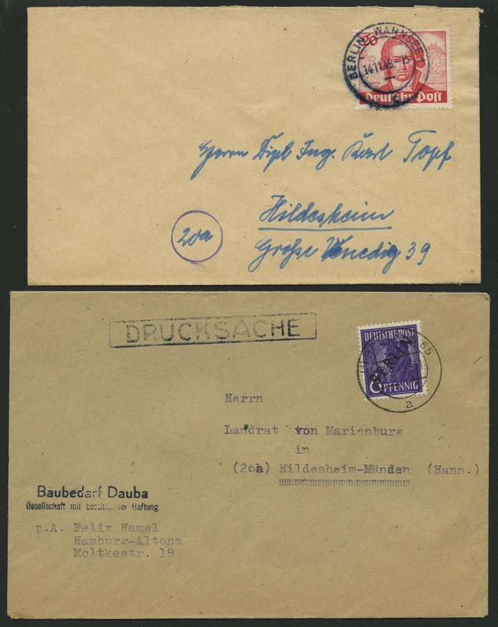 LOTS 1949, 8 Briefe Mit Verschiedenen Frankaturen, Meist Pracht - Usados