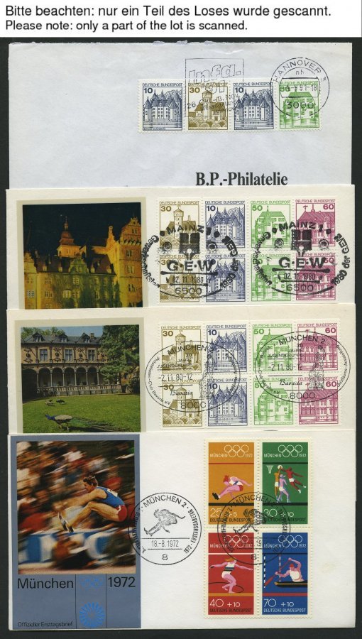 ZUSAMMENDRUCKE 1961-80, 23 Briefe Mit Zusammendruck-Frankaturen, U.a. H-Bl. 22, Meist Pracht - Usados