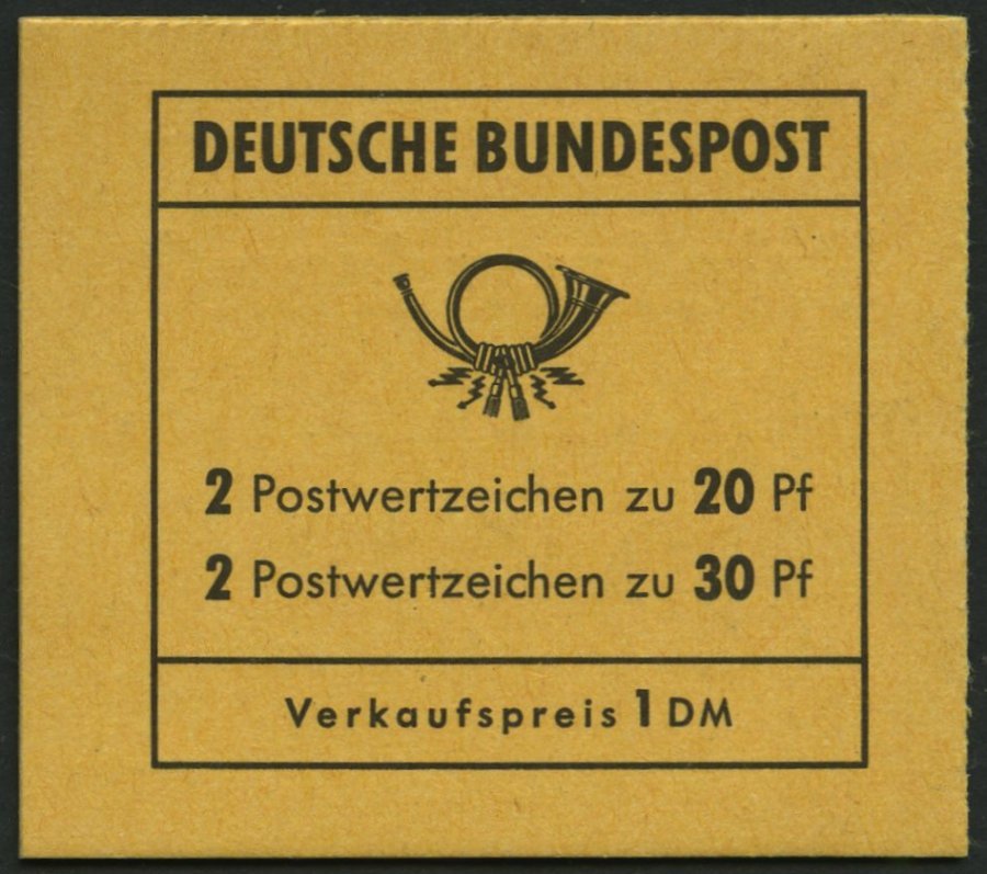 MARKENHEFTCHEN MH 14e **, 1968, Markenheftchen Brandenburger Tor, 2. Deckelseite: DBZ, Pracht, Mi. 100.- - Other & Unclassified