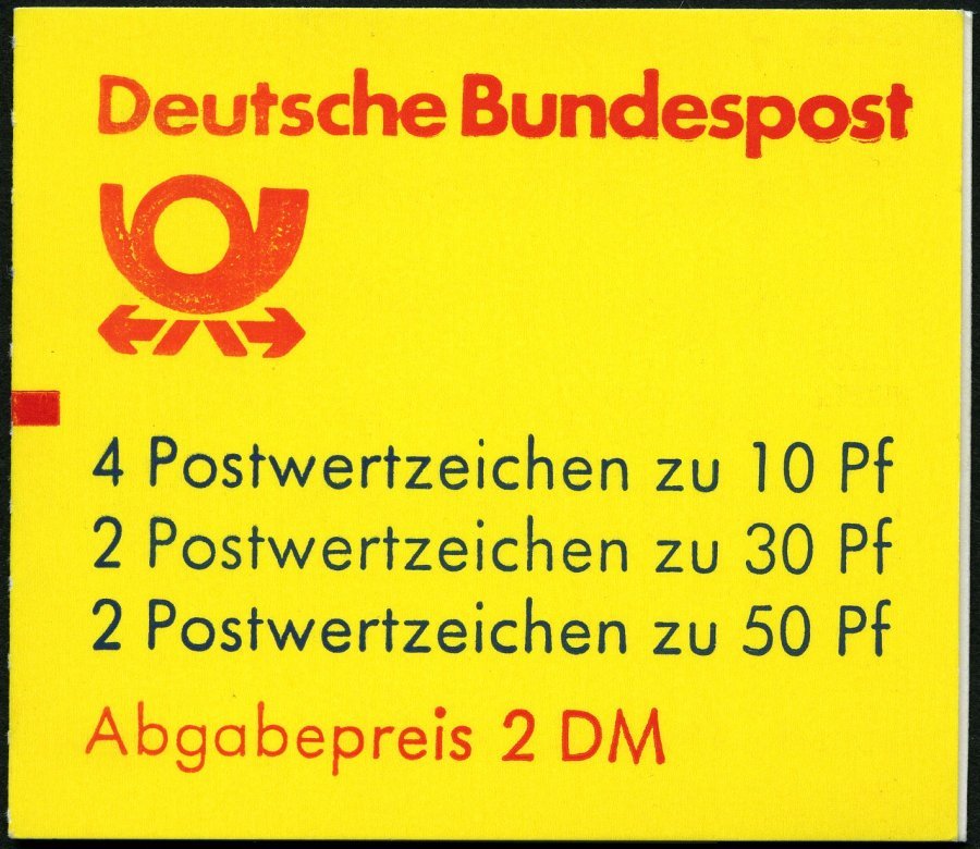 ZUSAMMENDRUCKE MH 22adK3 **, 1984, Markenheftchen Burgen Und Schlösser, 2. Deckelseite: Oberkante Brief Und P Von Post M - Other & Unclassified