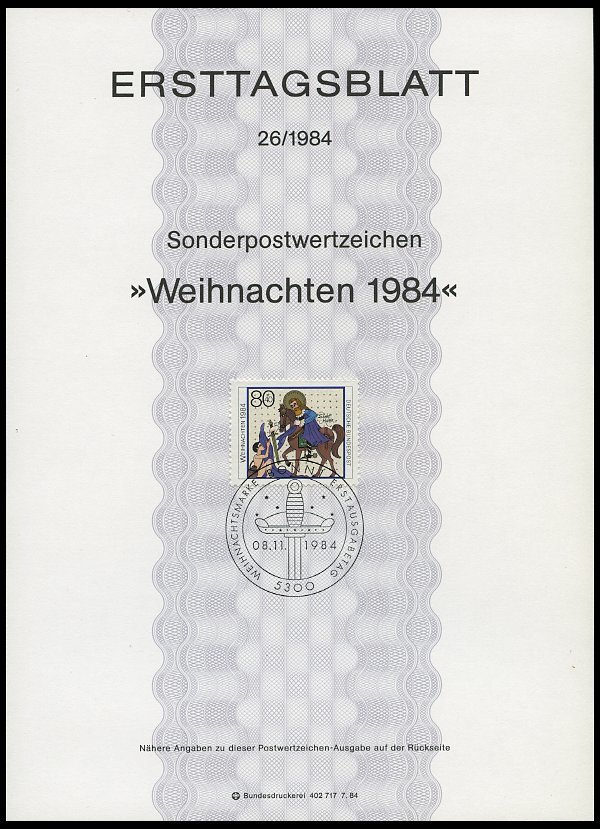 ERSTTAGSBLÄTTER 1197-1233 BrfStk, 1984, Kompletter Jahrgang, ETB 1 - 26/84, Pracht - Other & Unclassified