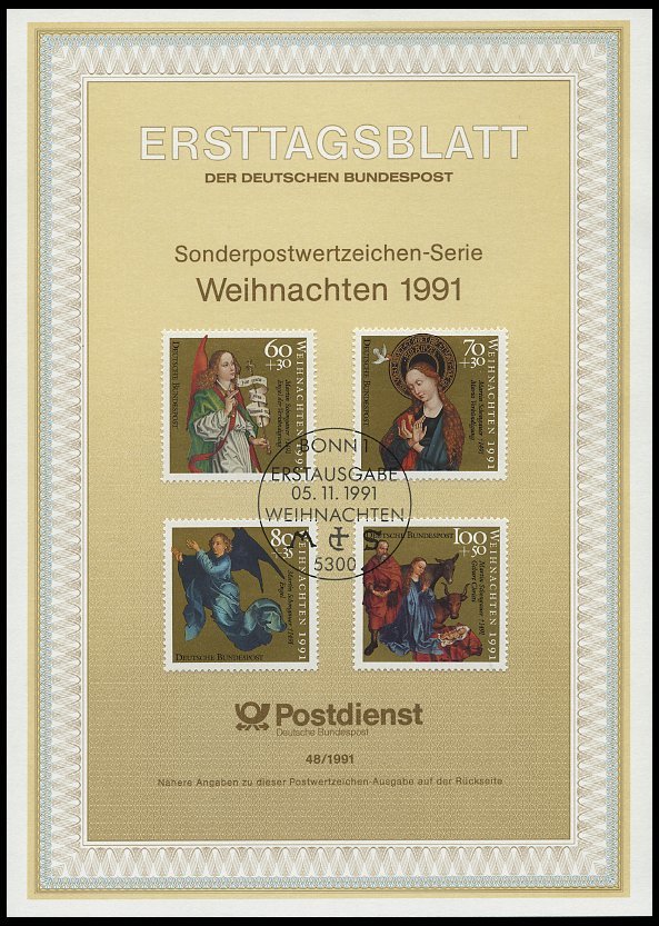 ERSTTAGSBLÄTTER 1488-1581 BrfStk, 1991, Kompletter Jahrgang, ETB 1 - 48/91, Pracht - Other & Unclassified