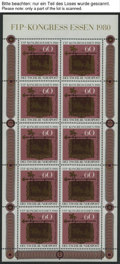 ENGROS 1065KB **, 1980, FIP Im Kleinbogen, 8x, Pracht, Mi. 80.- - Variedades Y Curiosidades