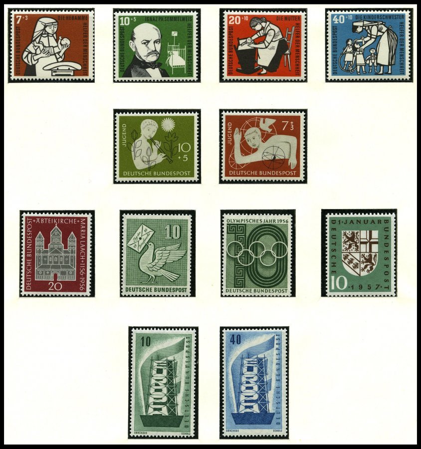 JAHRGÄNGE 227-48 **, 1956, Kompletter Jahrgang, Pracht - Usados