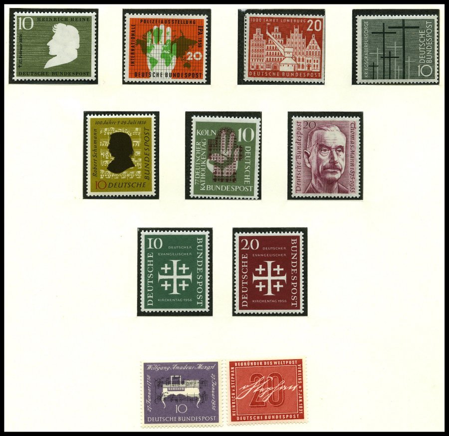 JAHRGÄNGE 227-48 **, 1956, Kompletter Jahrgang, Pracht - Used Stamps