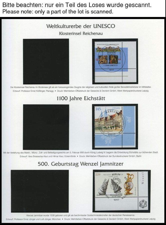 JAHRGÄNGE 2637-2706 O, 2008, Kompletter Jahrgang, Ohne Selbstklebende Marken, Jeweils Aus Der Rechten Unteren Bogenecke, - Used Stamps